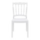 Chaise napoléon blanche fixe EXTERIEUR