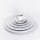 Assiette ronde porcelaine blanche