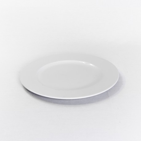 Assiette ronde porcelaine blanche