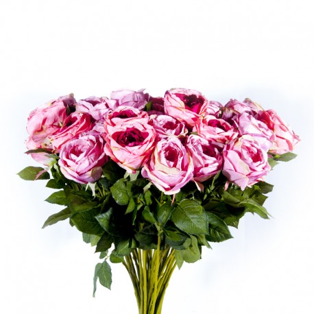 Fleur : Rose Romance / Tige 70cm, artificielle