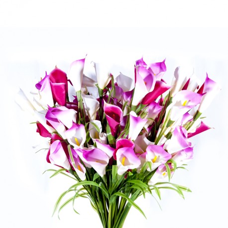 Fleur : Arum rose / Tige 91cm, artificielle