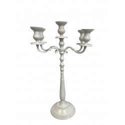 Chandelier argent 5 branches