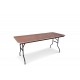 Table rectangle en bois 2x1x0,75m